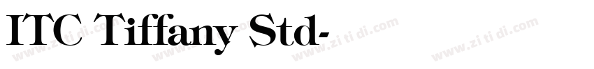 ITC Tiffany Std字体转换